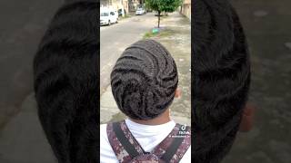 Wash amp style rate his 360 waves 😱 360waves haircutting shorts [upl. by Ahseket]