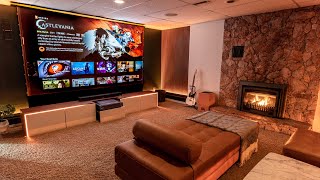 The Modern DREAM Home Theater Room Makeover 2024 [upl. by Zampino]