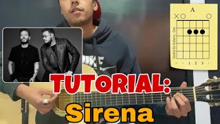 COMO TOCAR SIRENA DE SIN BANDERA  TUTORIAL [upl. by Nylhtak]