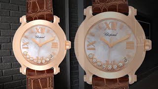 Chopard Happy Sport 7 Floating Diamond Rose Gold Ladies Watch 7471  SwissWatchExpo [upl. by Galen684]