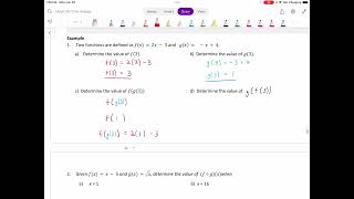 Unit 1 Lesson 2 Compositions of Functions Math 301 [upl. by Agna]