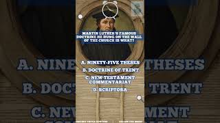 Martin Luther Trivia shorts historylesson martinluther historytime learnonyoutube trivia [upl. by Jauch]