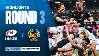 Saracens v Exeter  HIGHLIGHTS  Ben Earl Stars with Two Scores  Gallagher Premiership 202425 [upl. by Anaeg]