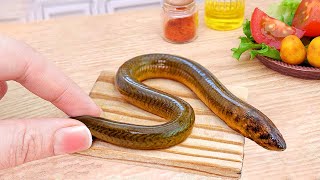 SO DELICIOUS Tasty Miniature Grilled Eel Sushi Recipe  ASMR Cooking Mini Food amp Satisfying Video [upl. by Rowe]