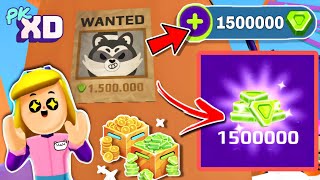 🚨PK XD FREE GEMS IN PROFESSION UPDATE 🤩🤯  PK XD WANTED RACOON FREE GEMS  PK XD KINGPRO24 [upl. by Rosenzweig]