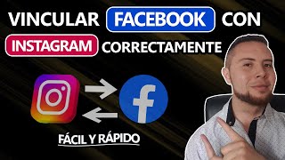 Cómo vincular Página de Facebook con Instagram Correctamente✅ [upl. by Euqinehs]