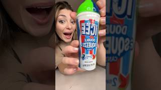 Double Icee two color squeeze candy 👀🤩 candy comedy [upl. by Enaled]