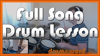 ★ Adams Song Blink 182 ★ Drum Lesson PREVIEW  How to Play Song Travis Barker [upl. by Devonna]