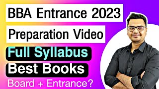 BBA Entrance 2023 Preparation Strategy  BBA Entrance Exam Syllabus  BBA Entrance Books [upl. by Aires]