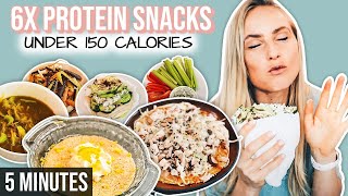 6x High Protein  Low Calorie Snacks for weight loss 5 min [upl. by Namron]