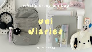 what’s in my college bag 📁🍓 college essentials ⋆·˚ ༘ [upl. by Ahsiner399]