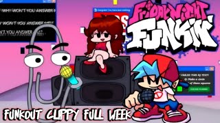 Friday Night Funkin VS Clippy FULL WEEK  Fine Night Funkout Clippi FNF ModsHard [upl. by Rotce]