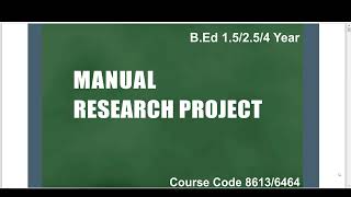 Research Project 8613 II Lecture 5 II Solved Q4 [upl. by Nogas]