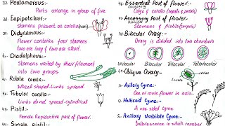 Angiospermic families  all technical terms [upl. by Amehsat]