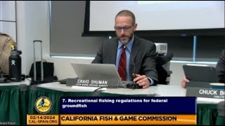 2024 02 14 FGC Recreational Fishing Regulations for Federal Groundfish [upl. by Saw302]