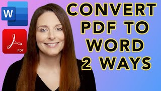 How to Convert PDFs to Microsoft Word Files in Adobe Acrobat [upl. by Yesnel930]