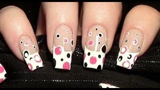 Polka Dot Nageldesign selber machen  Simple Nail art Design Tutorial [upl. by Chaffinch721]