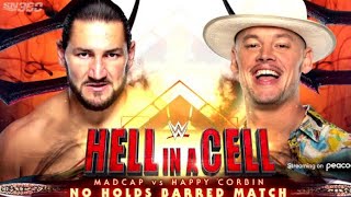 Hell In A Cell Madcap Moss Vs Happy Corbin  Happy Corbin Vs Madcap Highlights  HELL IN A CELL 2022 [upl. by Kreindler66]