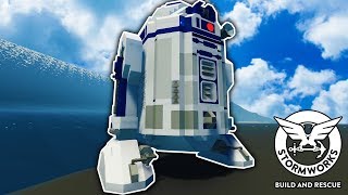 Can This Huge Star Wars R2D2 Survive a Tsunami  Stormworks Gameplay Survival [upl. by Tia]