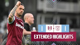 Extended Highlights  Fulham 11 West Ham  Premier League [upl. by Kurt383]