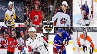 NHL 20232024 METROPOLITAN DIVISION STANDINGS PREDICTIONS [upl. by Ainadi]