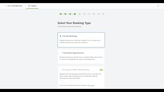 WP Booking Calendar  Setup Wizard for Full Days Bookings [upl. by Aisatsana]