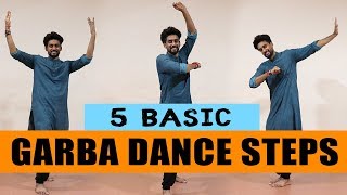 5 Basic Garba Dance Steps Beginners  ABDC [upl. by Acinhoj]