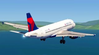 DELTA A319 ALPNACH VALLEY SHORT FLIGHT [upl. by Brigit878]