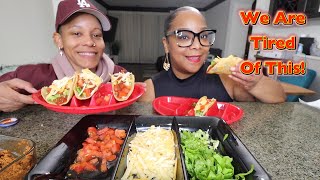 We Are Back Homemade Tacos Mukbang [upl. by Peppi]