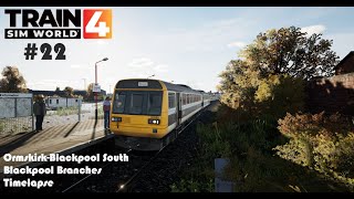 Train Sim World 4 22 OrmskirkBlackpool SouthBR142Blackpool BranchesTimelapse [upl. by Esemaj]