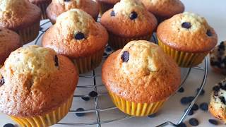 Muffins med chokoladeknapper [upl. by Enialed]