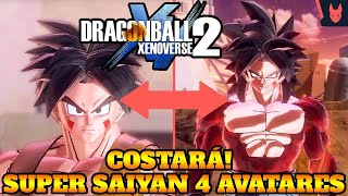 DRAGON BALL XENOVERSE 2 SUPER SAIYAN 4 PARA AVATARES VA A COSTAR SUPER MEDALLAS TP [upl. by Braunstein480]