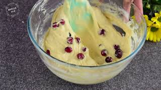 Easy Cranberry Cake  Simple and very tasty [upl. by Orvil]