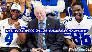 NFL Releases Dallas Cowboys Schedule for the 20242025 Season [upl. by Luke]