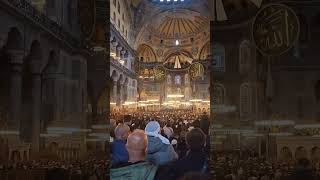 Juma prayer in Hagia Sophia Mosque turkey istanbul jumamubarak allah shorts yt [upl. by Hazmah]