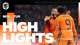 Highlights Nederland  Turkije 792021 WKkwalificatie [upl. by Alian]