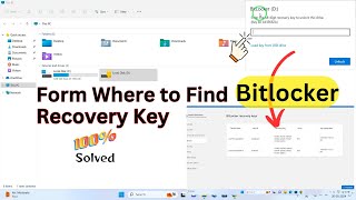 How to find your Bitlocker Recovery Key  Solved  NegiTechnology [upl. by Yclehc148]