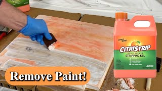 How to Strip Paint or Varnish Off Wood Using Citristrip Gel [upl. by Bonaparte]