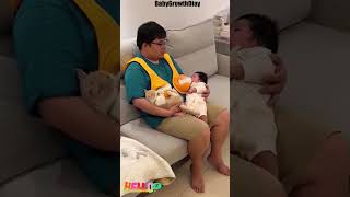 Sick of Holding the Baby Bottle During Feedings Use the Baby Bottle Holder StrapShorts [upl. by Martguerita]