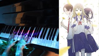 『先輩はおとこのこ」EDムービー 「あれが恋だったのかなfeatにしな」くじら  ending piano cover [upl. by Seuqcaj802]