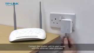 TPLink TLWPA4220KIT AV500 WiFi Range Extender Powerline Adapter [upl. by Yadrahc]