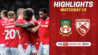 HIGHLIGHTS  Wrexham AFC vs Morecambe [upl. by Notlit]