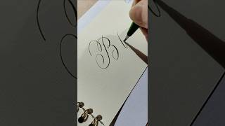 Буква В фломастером с мягким кончиком calligraphy каллиграфия [upl. by Jaquenette]