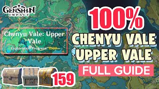 How to Chenyu Vale Upper Vale 100 FULL Exploration ⭐ Chenyu Vale ALL CHESTS【 Genshin Impact 】 [upl. by Aim754]