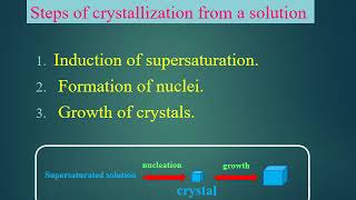 crystalization Part 1 dr irhan [upl. by Ynittirb155]