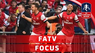 Arsenal seek further Emirates FA Cup glory  Ramsey amp Gibbs interview  FATV Focus [upl. by Alyakim]