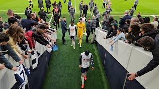 FULLTIME Tottenham 11 Fulham Ange Postecoglou and The Spurs Players After The Game [upl. by Wartow]