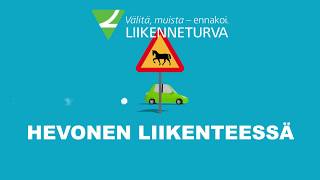 Hevonen liikenteessä  toimi näin [upl. by Gnanmas179]