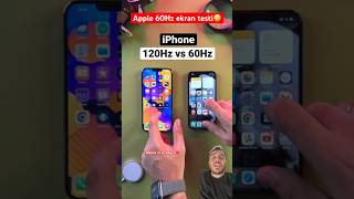 iPhone 120 Hz vs 60 Hz ekran testi😨 [upl. by Schilling815]