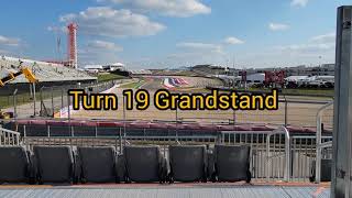 COTA Turn 19 Grandstand View [upl. by Leimaj196]